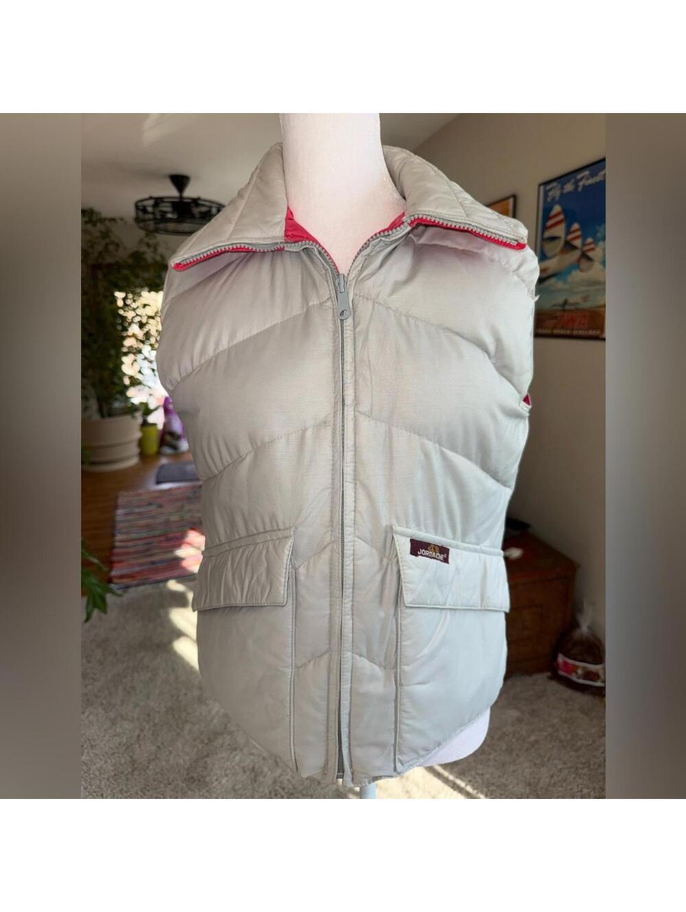80’s Vintage Jordache Women's Reversible Down Puffer Vest